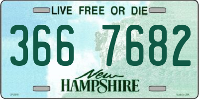 NH license plate 3667682