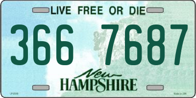NH license plate 3667687