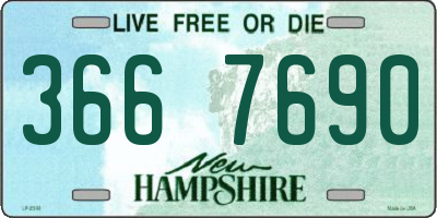 NH license plate 3667690