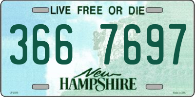 NH license plate 3667697