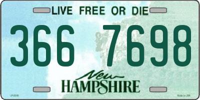 NH license plate 3667698