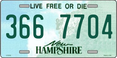 NH license plate 3667704