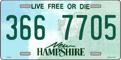 NH license plate 3667705