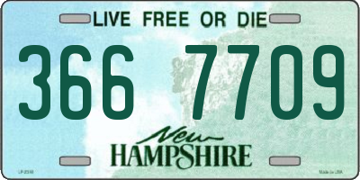 NH license plate 3667709
