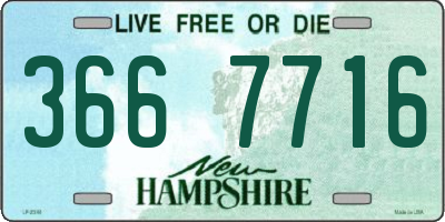 NH license plate 3667716