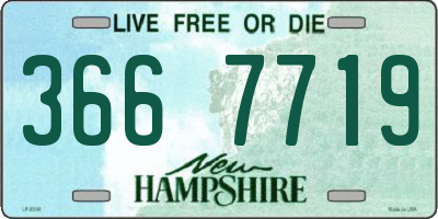 NH license plate 3667719
