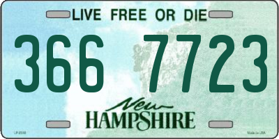NH license plate 3667723