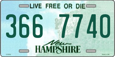 NH license plate 3667740