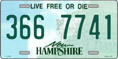 NH license plate 3667741