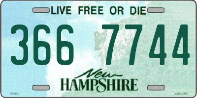 NH license plate 3667744