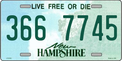 NH license plate 3667745