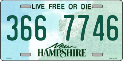 NH license plate 3667746