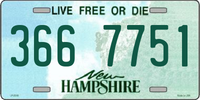 NH license plate 3667751