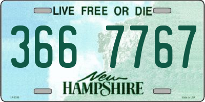 NH license plate 3667767