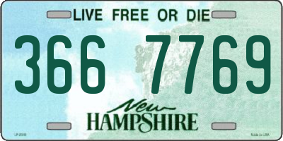 NH license plate 3667769