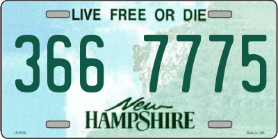 NH license plate 3667775