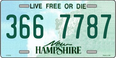 NH license plate 3667787