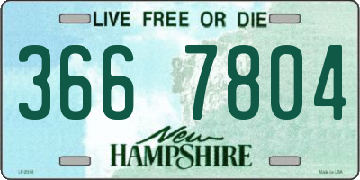 NH license plate 3667804