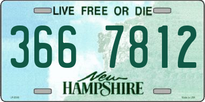 NH license plate 3667812