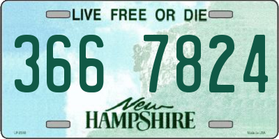 NH license plate 3667824