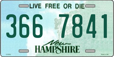 NH license plate 3667841