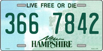 NH license plate 3667842