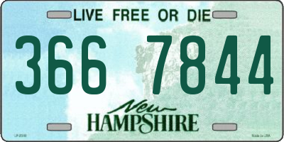 NH license plate 3667844