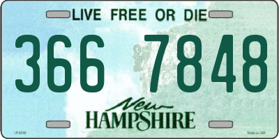 NH license plate 3667848