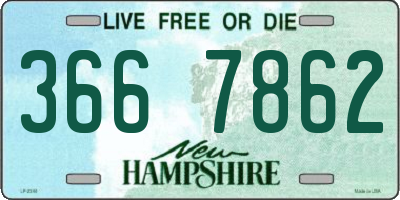 NH license plate 3667862