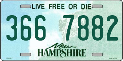 NH license plate 3667882