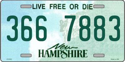 NH license plate 3667883