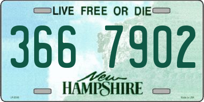 NH license plate 3667902