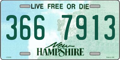 NH license plate 3667913