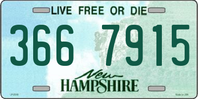 NH license plate 3667915