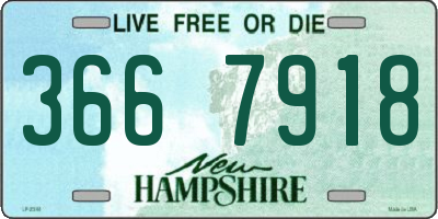 NH license plate 3667918