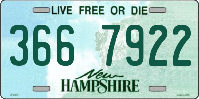 NH license plate 3667922