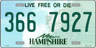 NH license plate 3667927