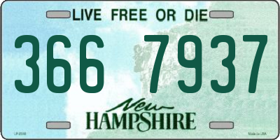 NH license plate 3667937