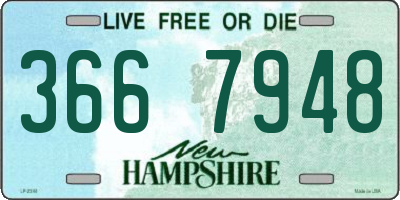 NH license plate 3667948