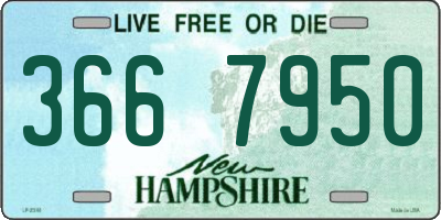 NH license plate 3667950
