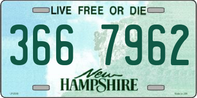 NH license plate 3667962