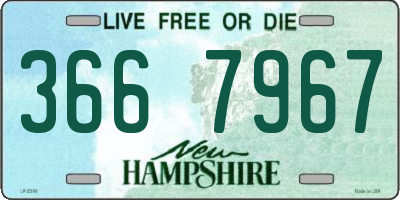 NH license plate 3667967