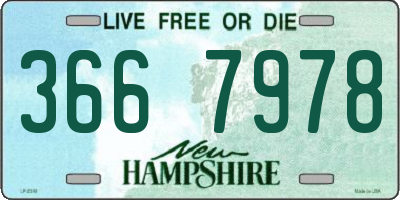 NH license plate 3667978