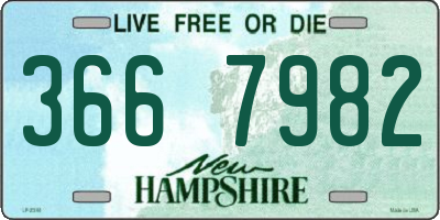 NH license plate 3667982