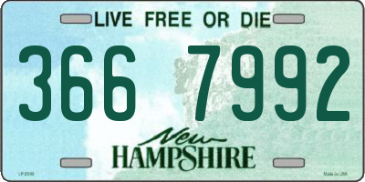NH license plate 3667992