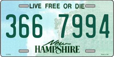 NH license plate 3667994