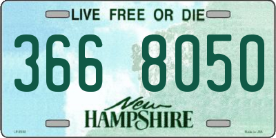 NH license plate 3668050