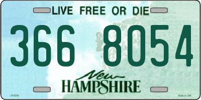 NH license plate 3668054