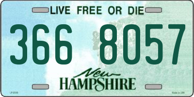 NH license plate 3668057