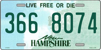 NH license plate 3668074